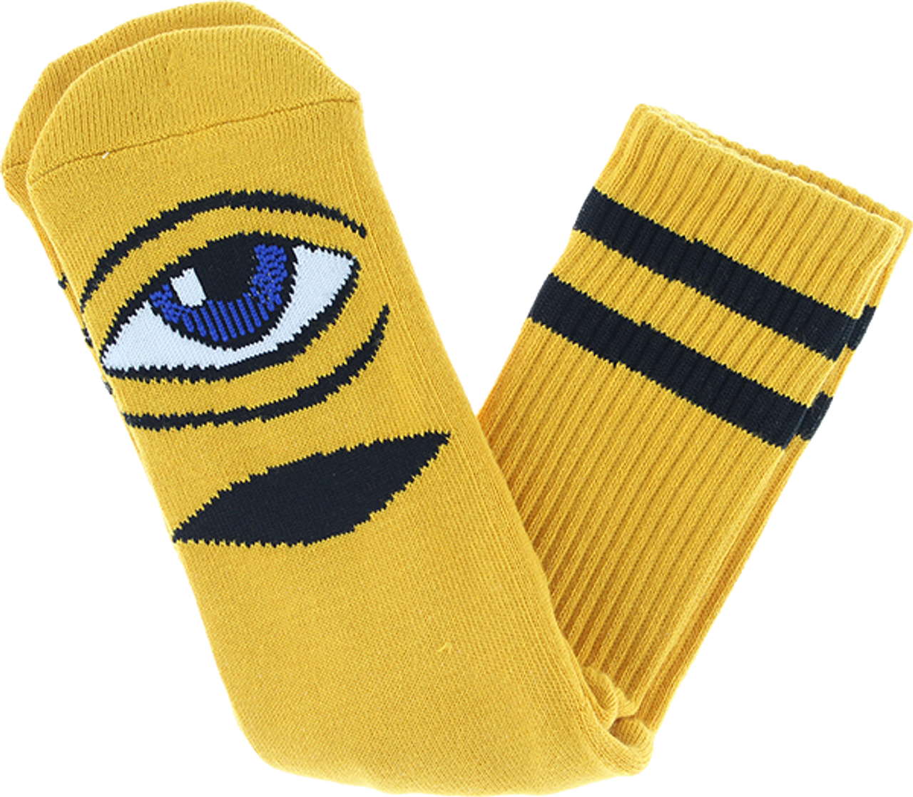 TOY MACHINE SECT EYE CREW SOCKS MUSTARD 1pr