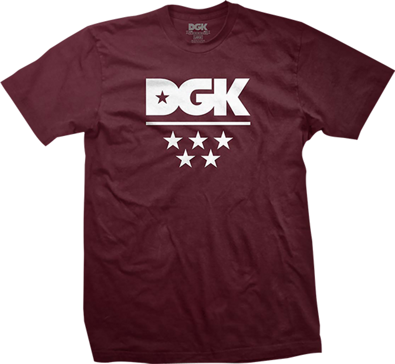 DGK ALL STAR SS TSHIRT SMALL BURGUNDY