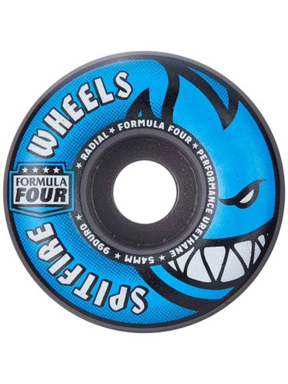 Spitfire F4 Radials Wheels Set Grey Blue 56mm/99d