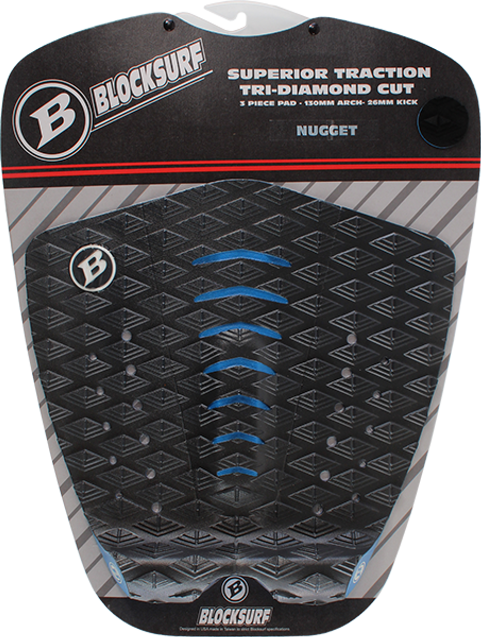 BLOCKSURF NUGGET TAILPAD BLK/BLUE