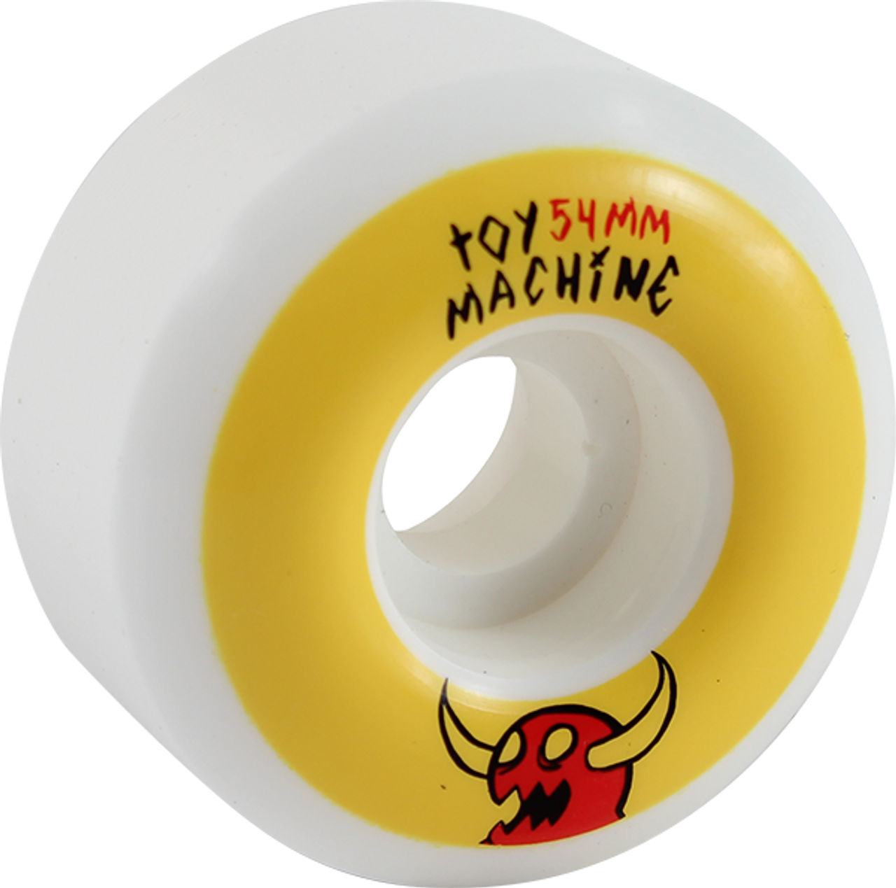 TOY MACHINE SKETCHY MONSTER 54mm WHT/YEL WHEELS SET