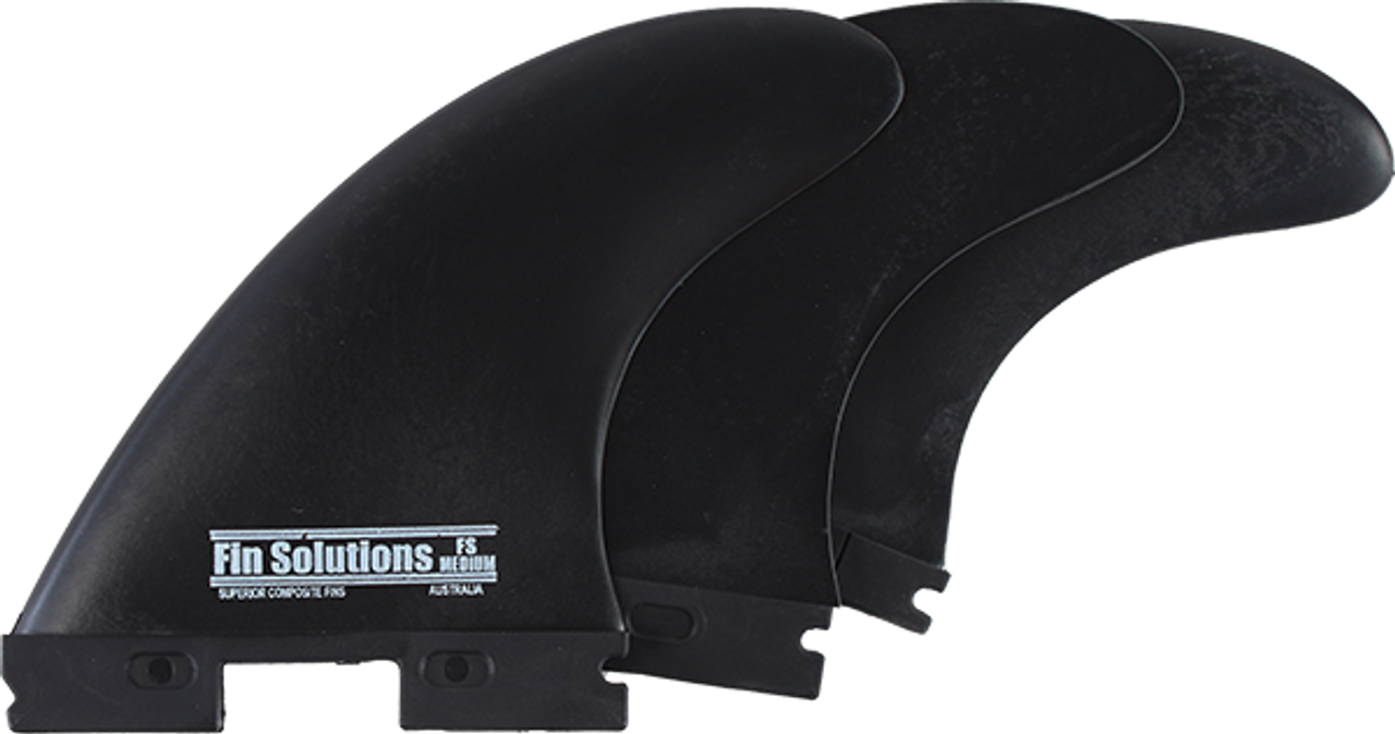 FIN SOLUTIONS FFS MEDIUM BLACK 3fin set