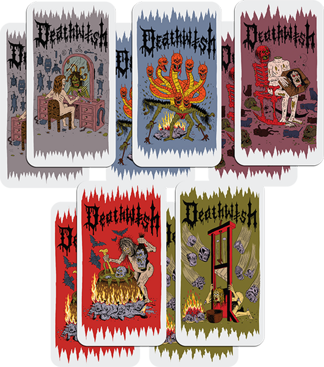 DEATHWISH DEATH WICHZ 10/PK ASSORTED DECALS