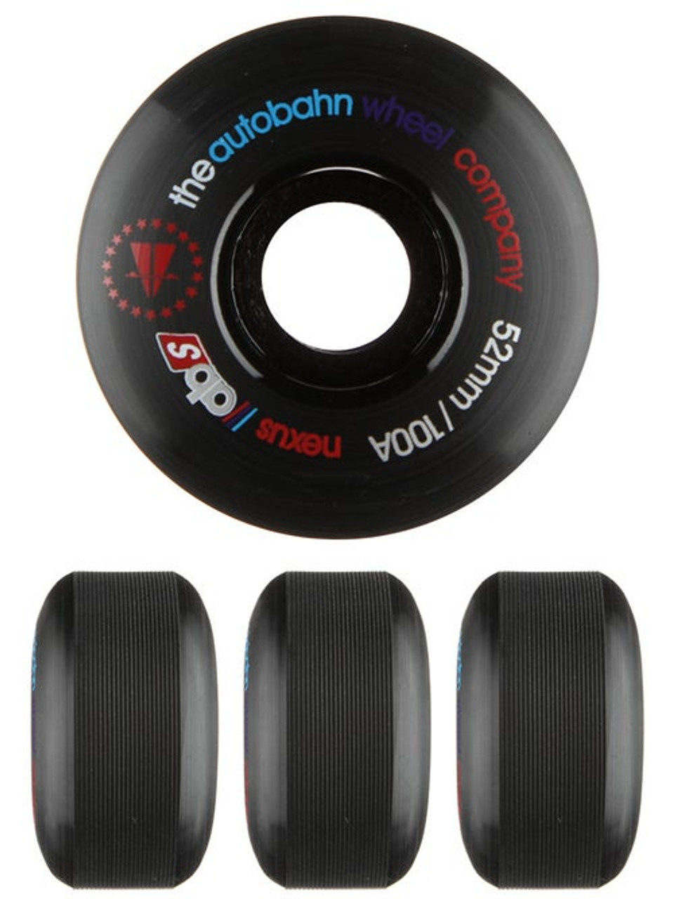 AutoBahn Nexus Skate Wheels Set Black 52mm/100a