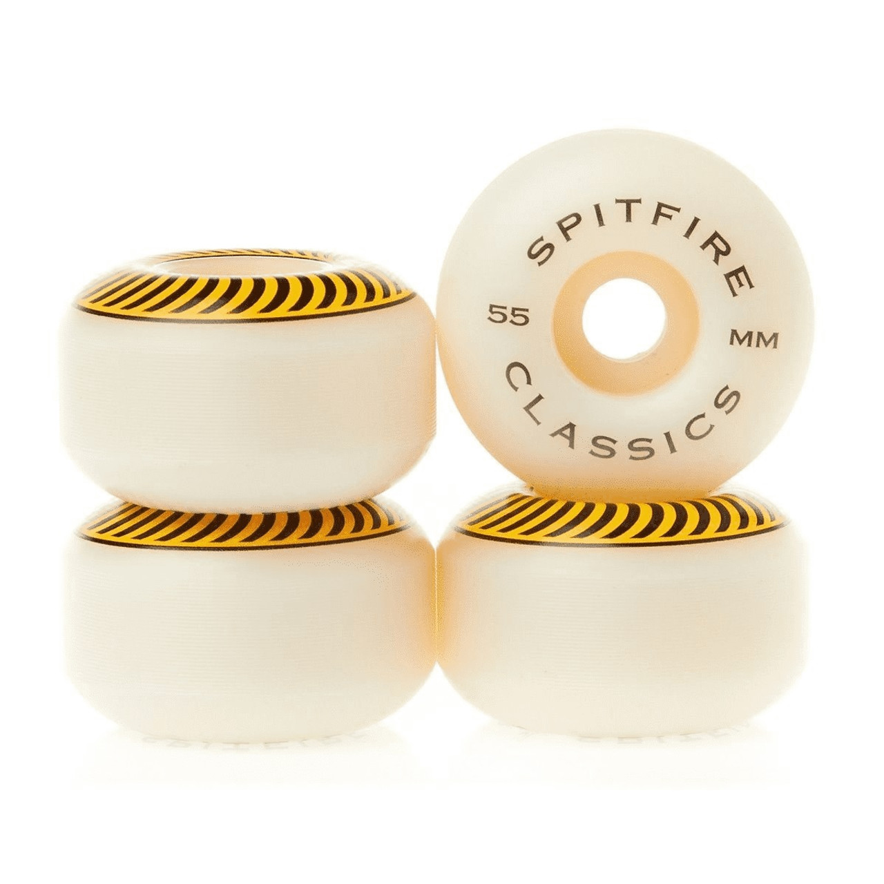 Spitfire Classics Wheels Set Yellow Black Swirl 55mm/99d