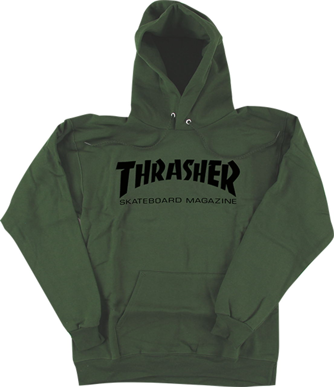 【THRASHER】 SKATE MAG HOOD - ARMY Thrasher Skate Mag Hooded Sweatshirt Large Army/Blk
