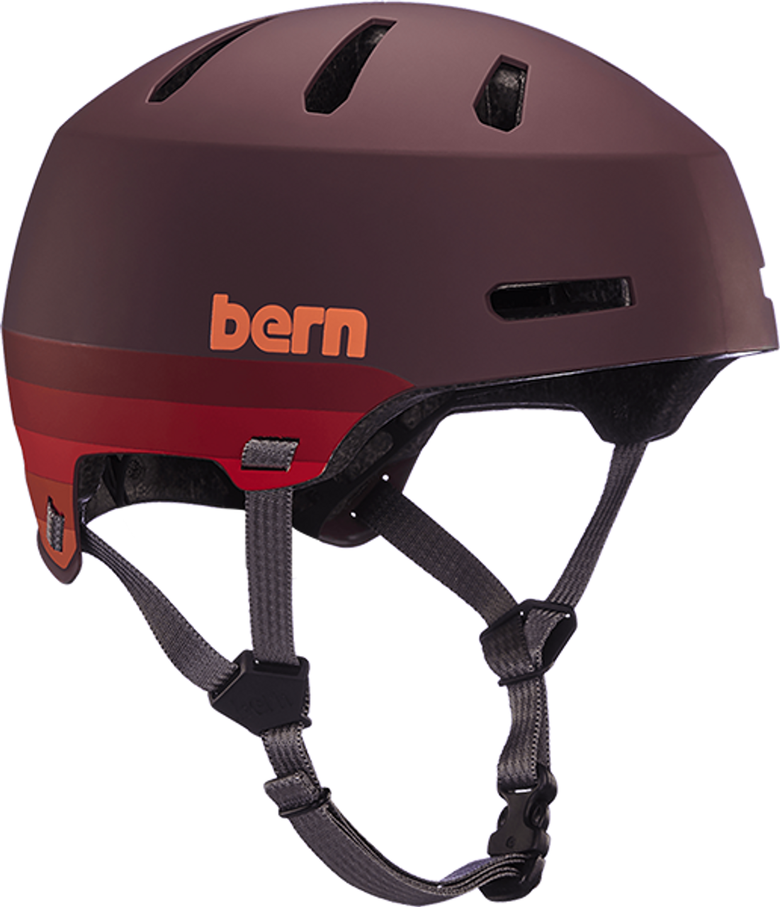 BERN MACON 2.0 HARD HAT SMALL MATTE MAROON RETRO