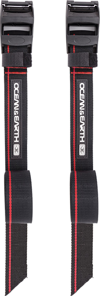 OCEAN & EARTH SUP/LONGBOARD TIE DOWN STRAPS 10' BLACK