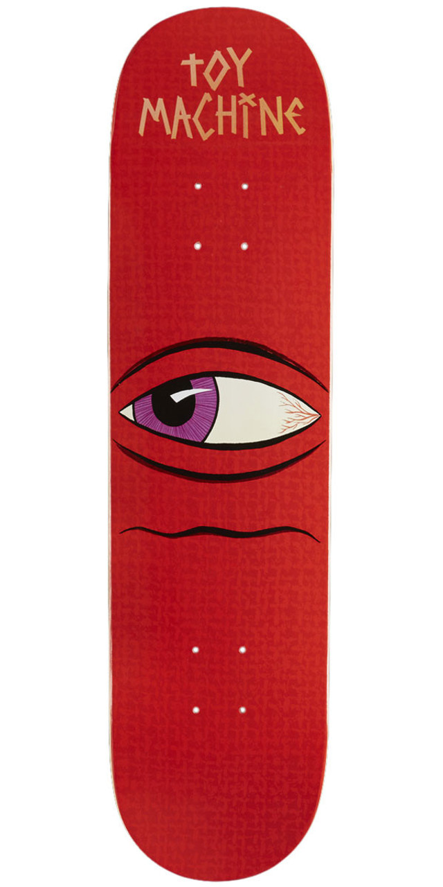 Toy Machine Side Eye Skate Deck Red 7.87