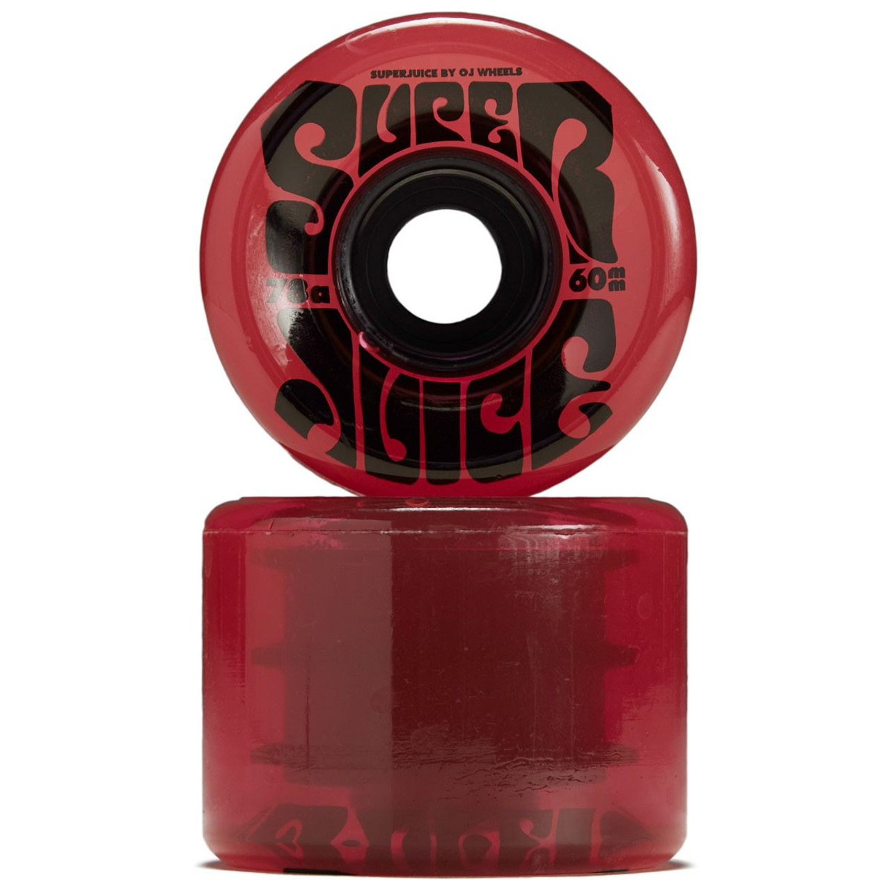 OJ Super Juice Wheels Set Trans Red 60mm 78a