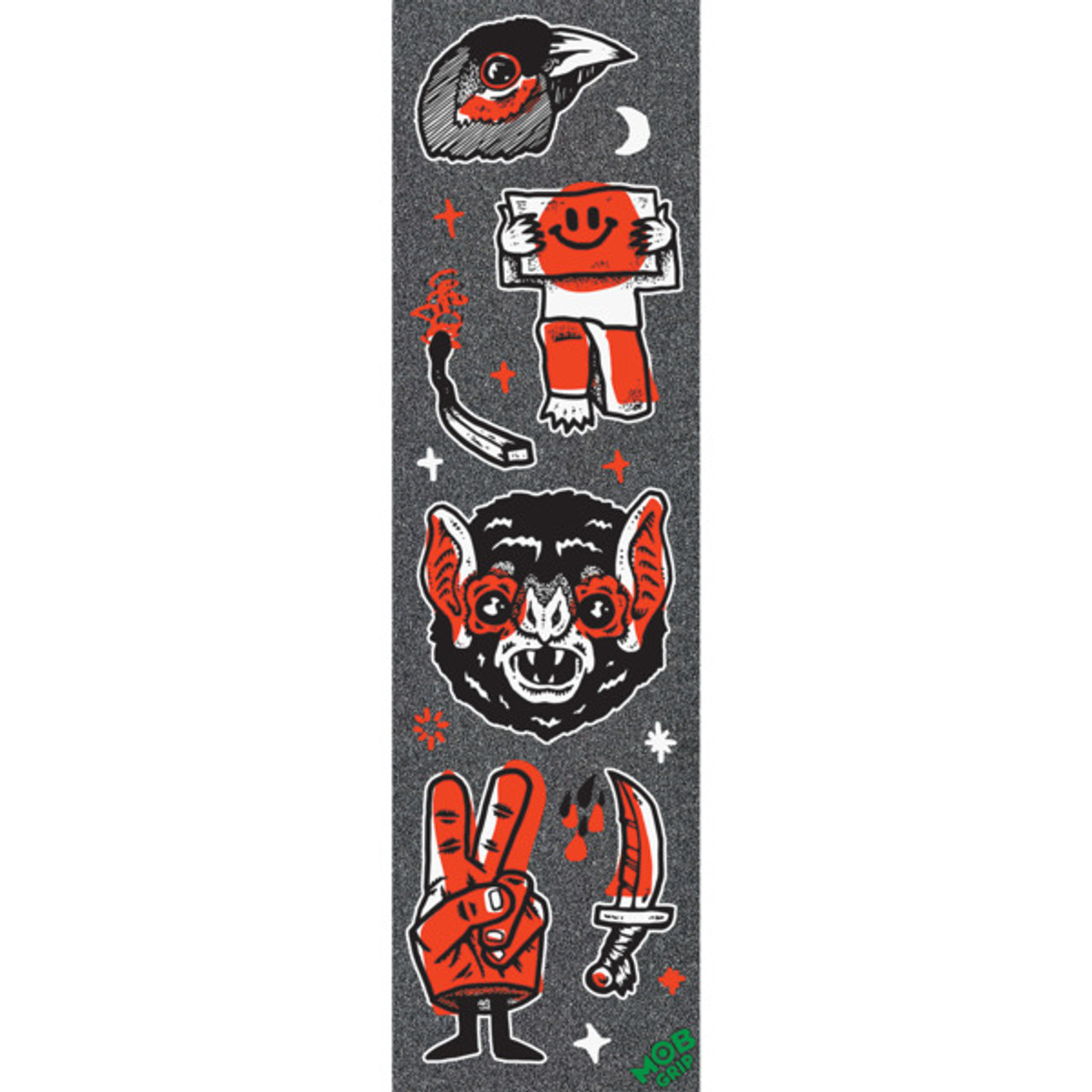 Mob Eternal Optimist Grip Tape Black Red 9x33