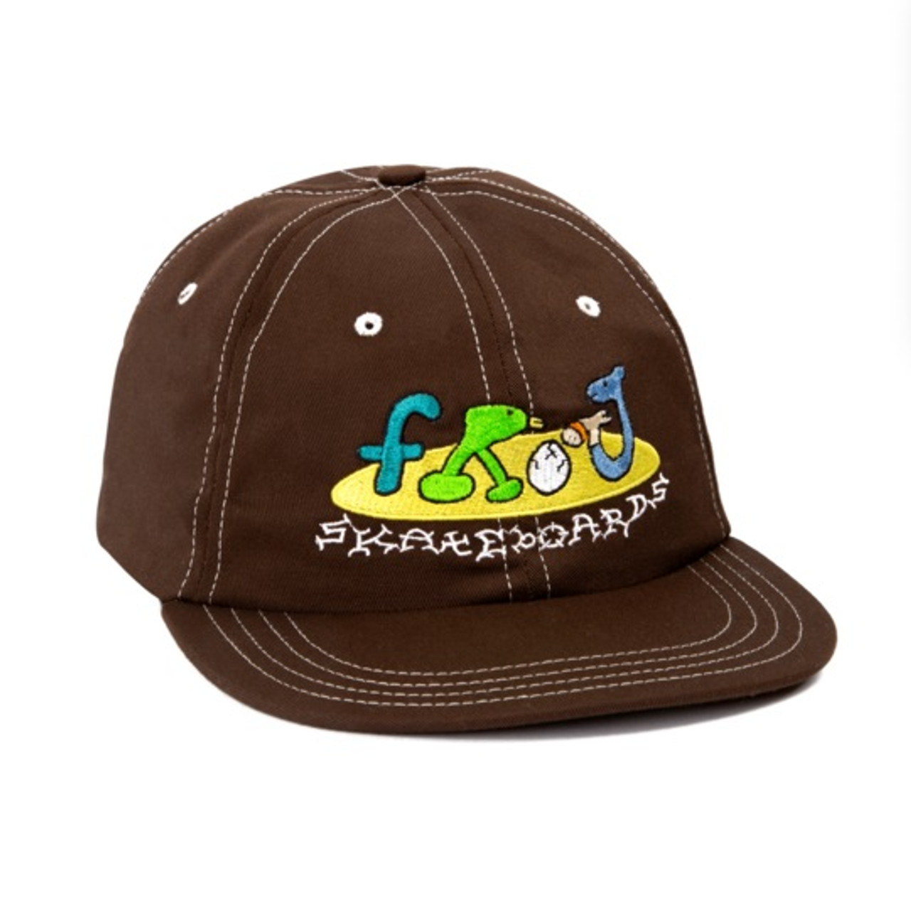 Frog Egg Breaker Hat Brown Snapback