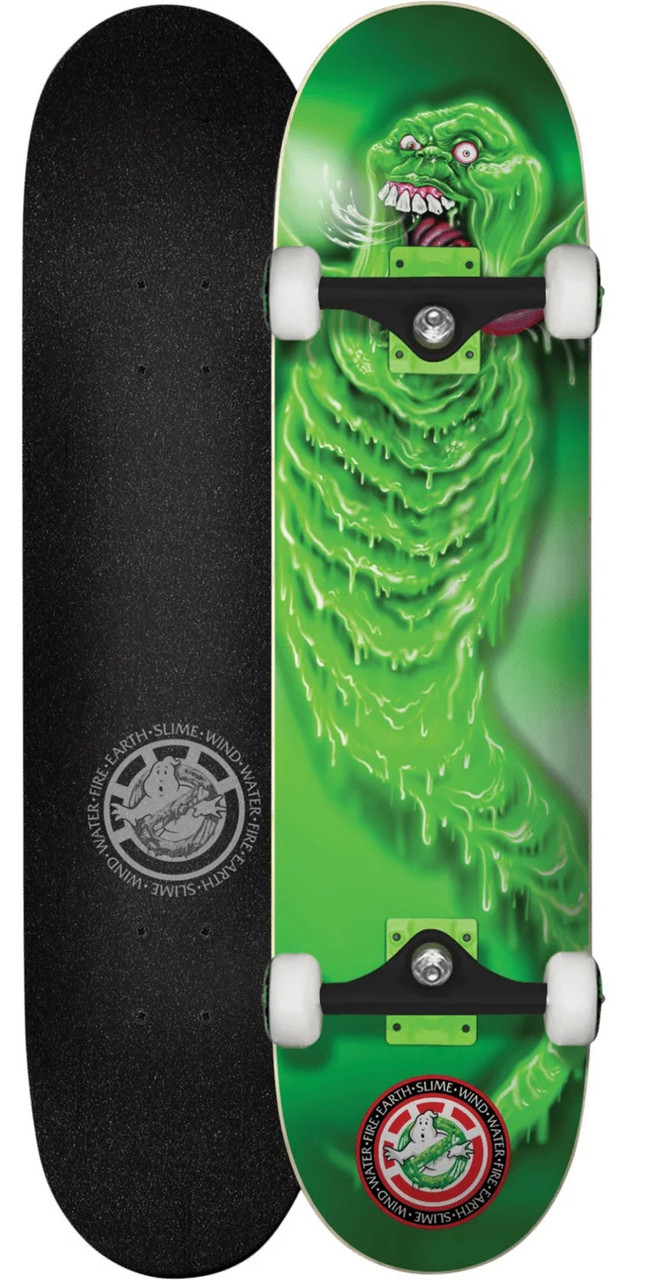 Element X Ghost Busters Slimer Skateboard Complete Green 7.7