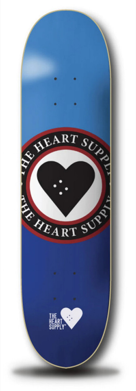 Heart Supply Insignia Skateboard Deck Blue 8.25
