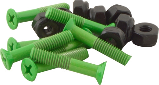 STANDARD 1" PHILLIPS (SET) LT.GREEN SKATE HARDWARE
