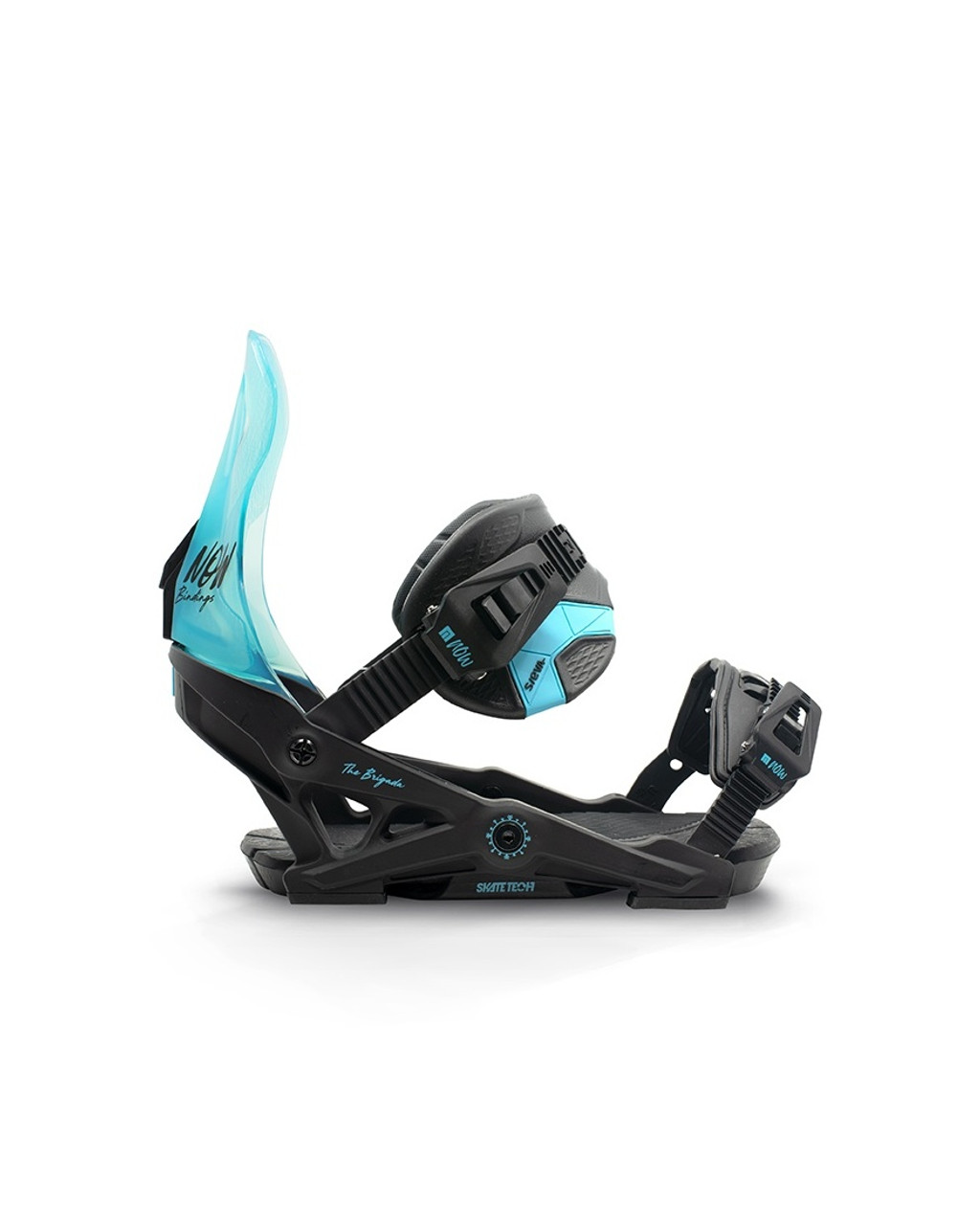 Now Brigada Snowboard Bindings Womens Clear Blue Medium