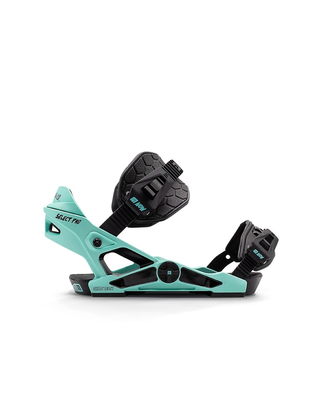 NOW Select Pro Snowboard Bindings Aqua Black