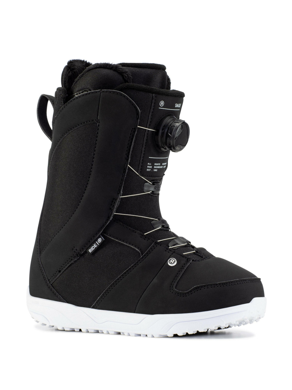 Ride Sage Snowboard Boots Womens Black White