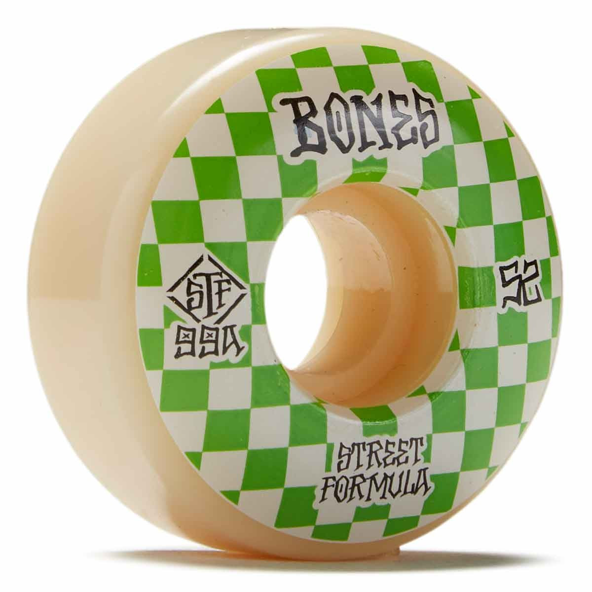 Bones STF V3 Patterns Wheels White Green 54mm/99a
