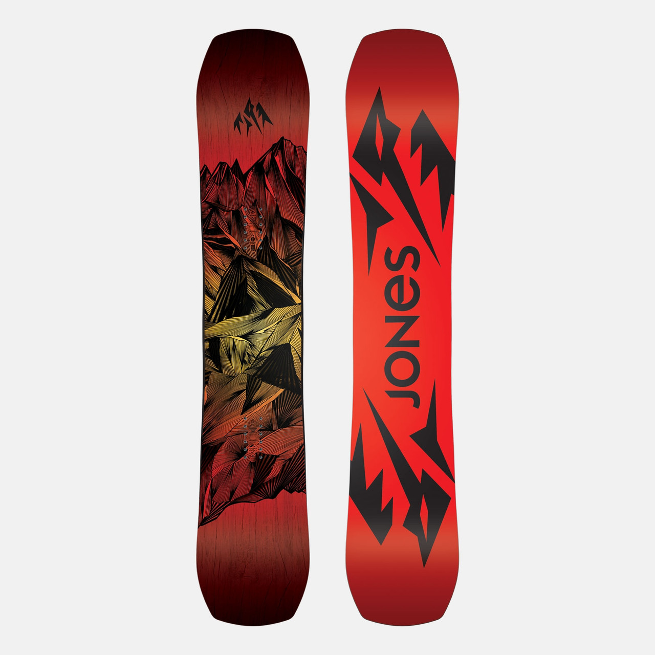 Jones Mountain Twin Snowboard 2021 Red 157