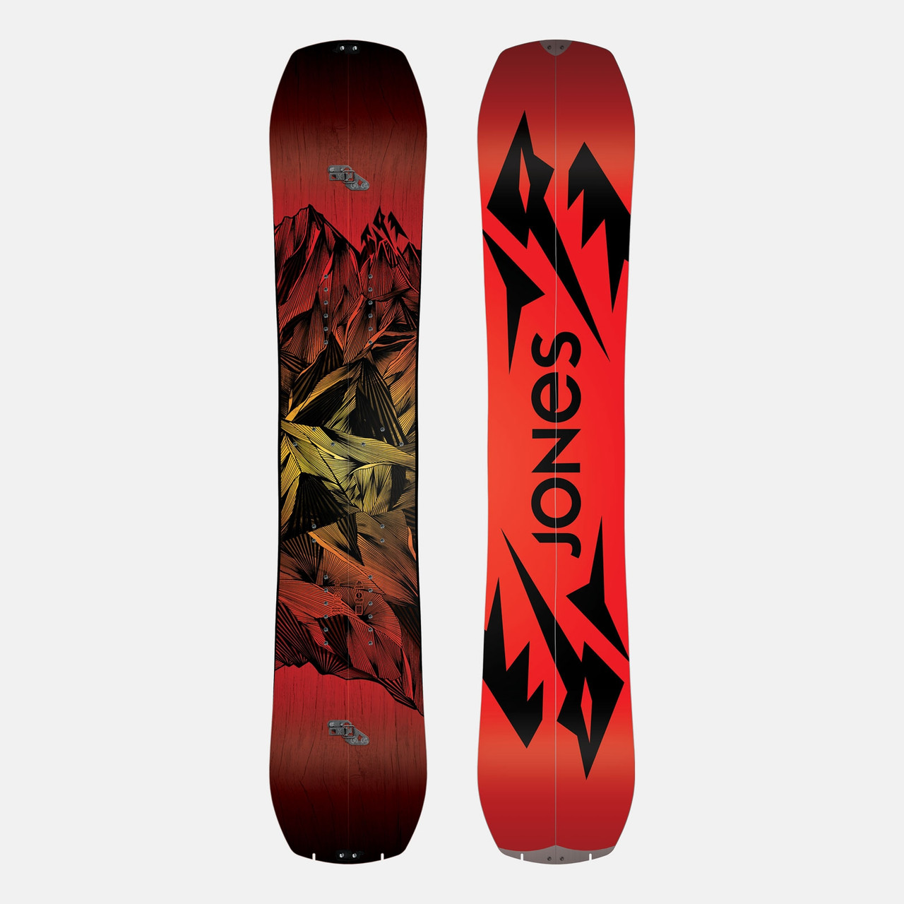 Jones Mountain Twin Split Snowboard Red Black 160