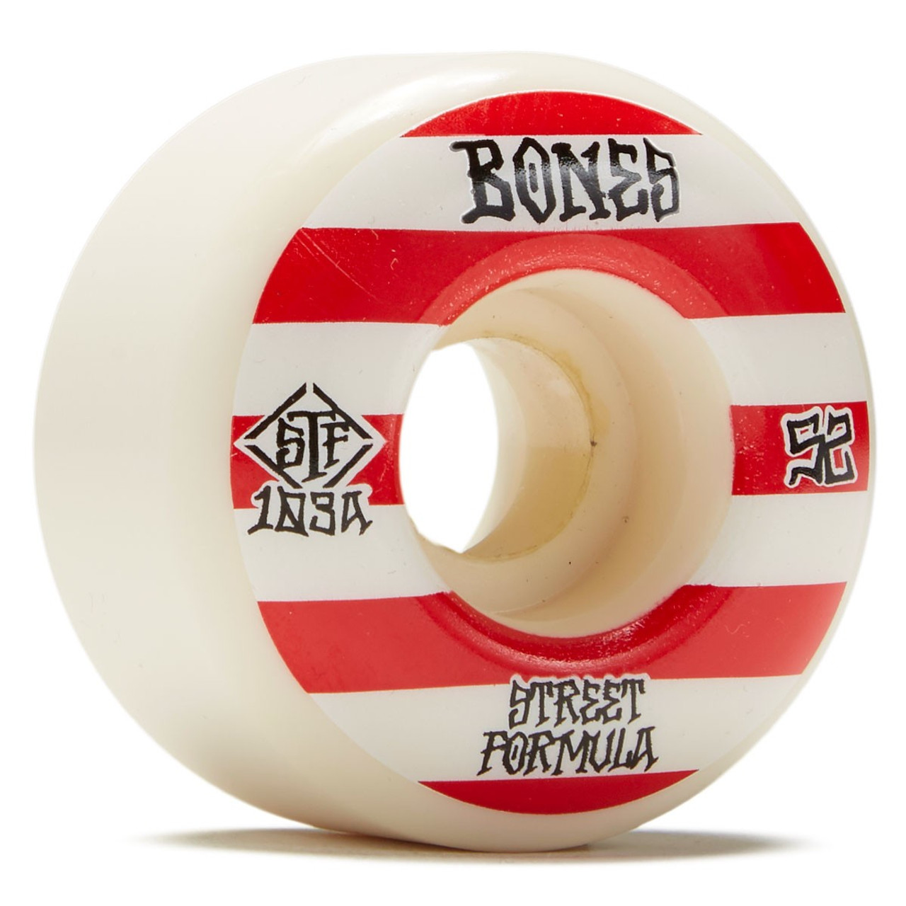 Bones STF V4 Patterns Wheels White Red 52mm/103a