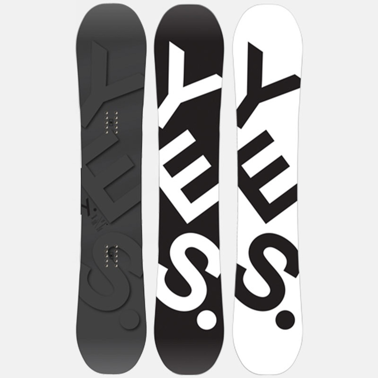 Yes Basic Snowboard 2021 Black Grey 152 | Boardparadise.com