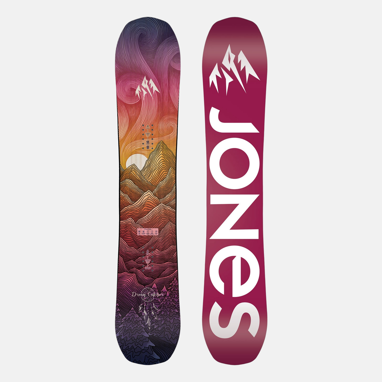 Jones Dream Catcher Snowboard 2021 Red Yellow 148