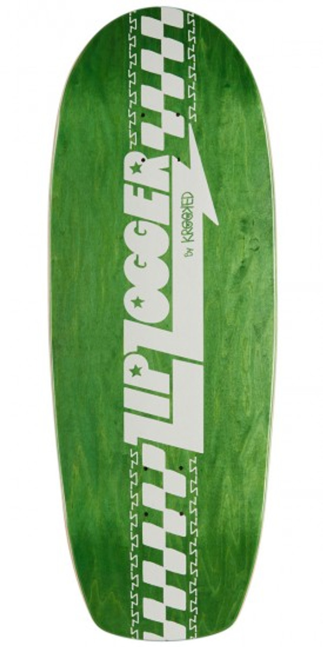 スケートボード KROOKED ZIP ZOGGER CLASSIC DECK Krooked Zip Zogger Skateboard Deck Black Foil Red 10.75