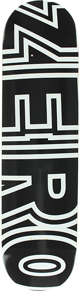 ZERO BOLD SKATEBOARD DECK-7.5 BLACK/WHT