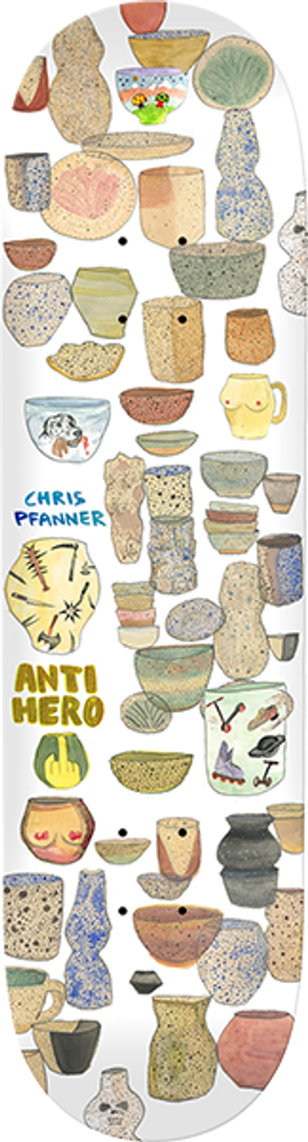 ANTI HERO PFANNER OUT OF STEP SKATE DECK-8.06