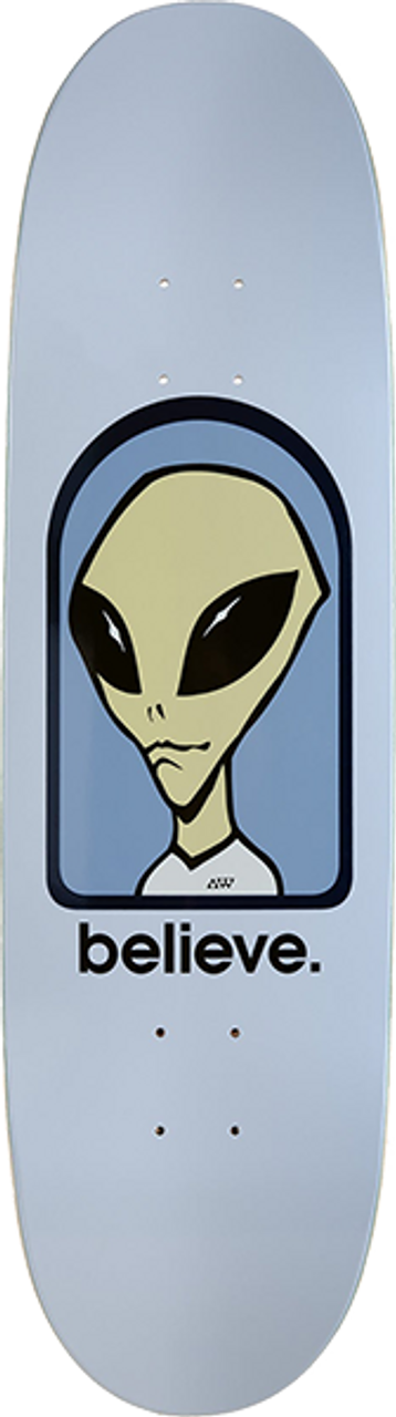 ALIEN WORKSHOP BELIEVE EGG SKATE DECK-8.75 BLUE