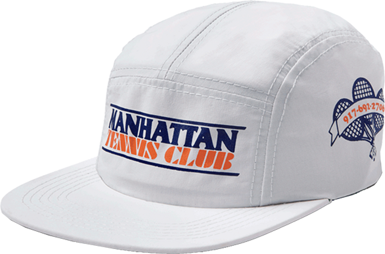 CALL ME MANHATTAN TENNIS CLUB CAMP HAT ADJ-WHITE
