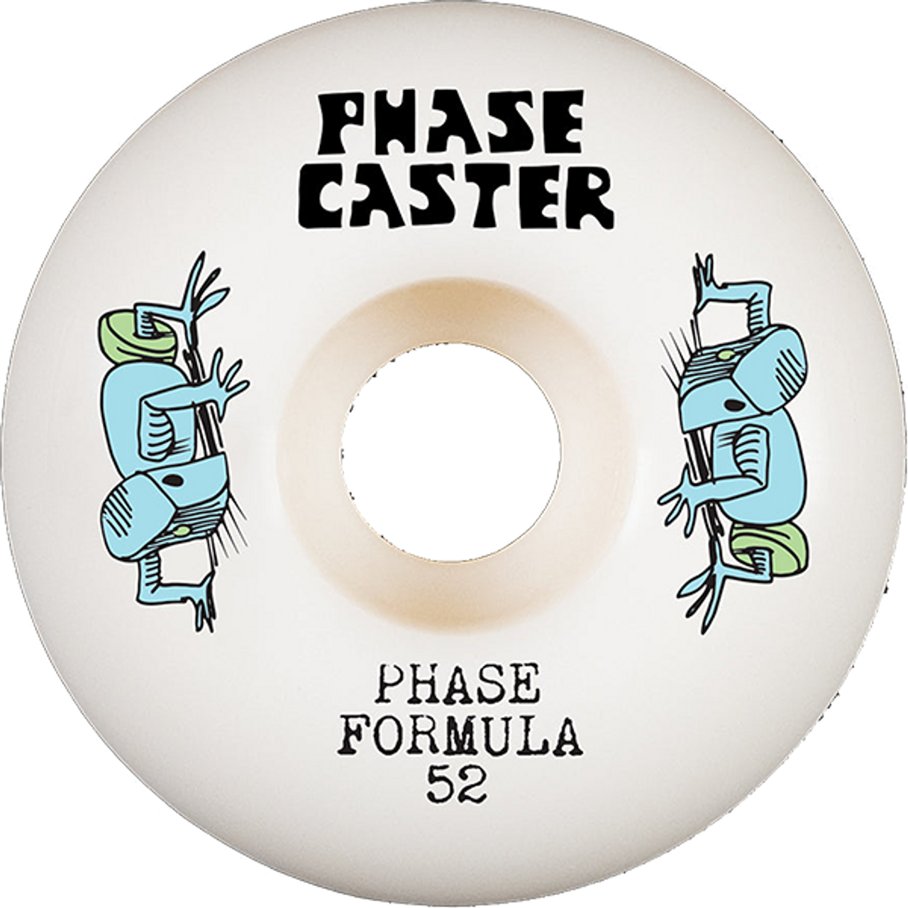 PHASECASTER CLONE 52mm 99a WHITE WHEELS SET