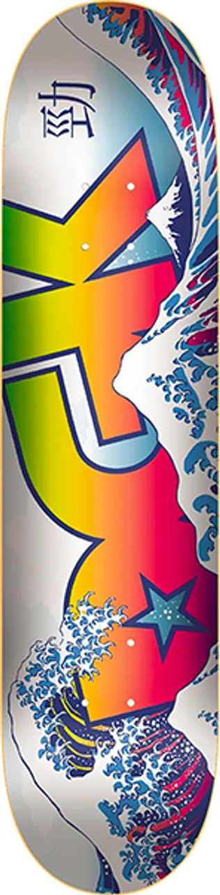 DGK TSUNAMI RAINBOW SKATE DECK-8.1