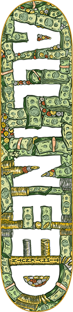 ALL I NEED KNUTH CASH SKATEBOARD DECK 8.3