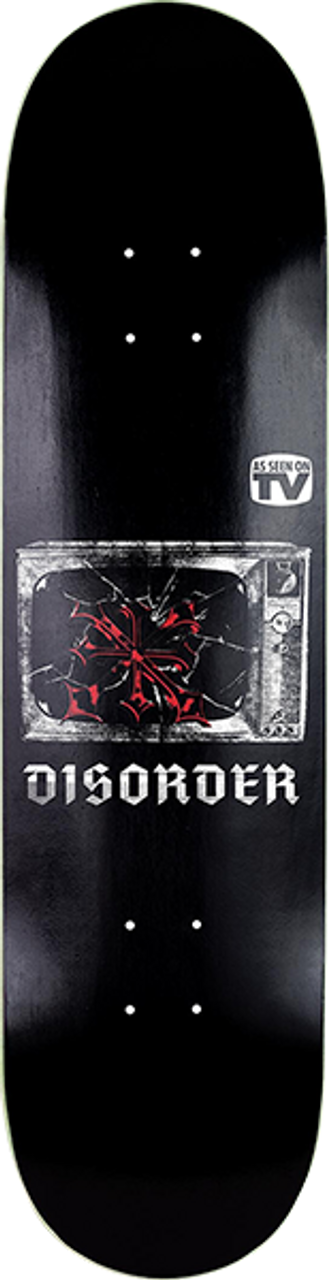 DISORDER TO PARTY SKATE DECK-8.12 BLACK