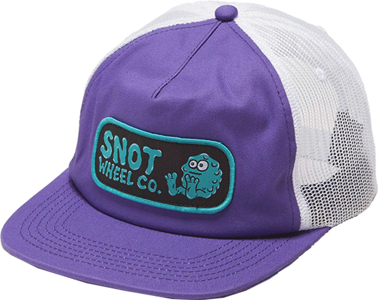 SNOT LOGO PATCH TRUCKER HAT PURPLE