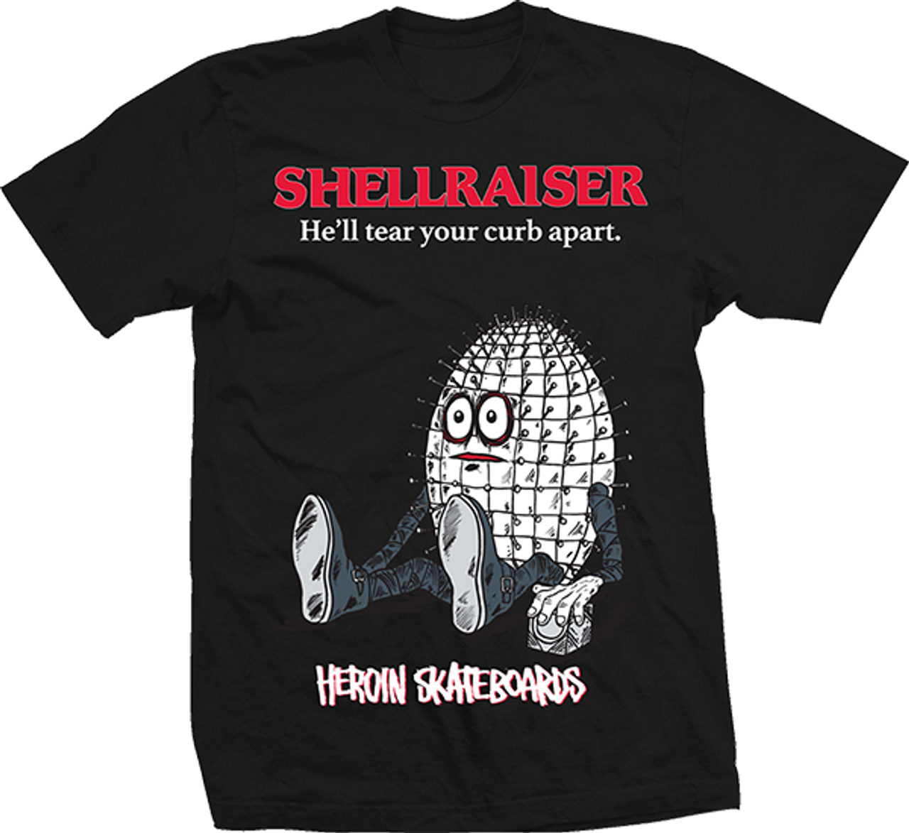 HEROIN SHELLRAISER SS LARGE  BLK