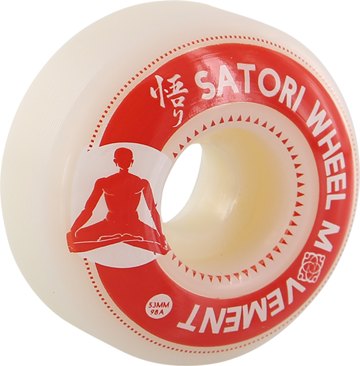 SATORI MEDITATION 53mm 98a WHT/RED WHEELS SET