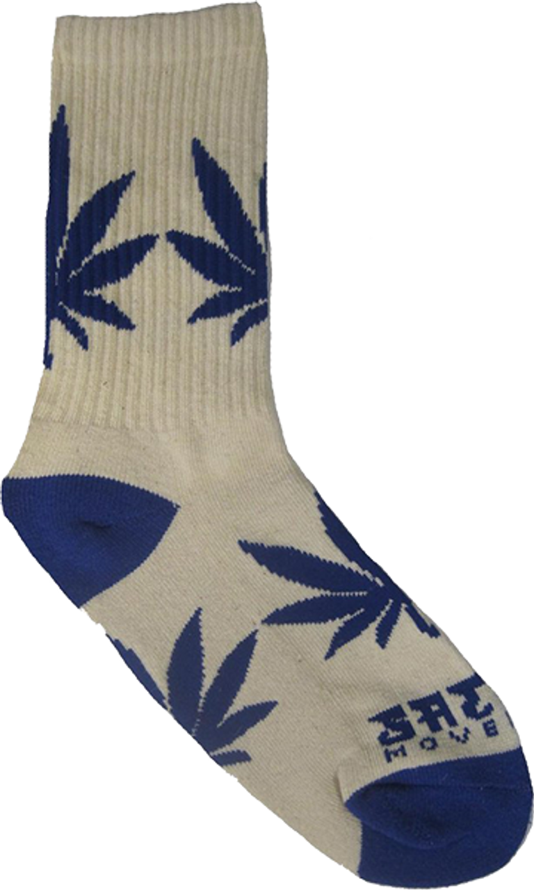 SATORI CANNA CREW SOCK LARGE  NAT/BLU