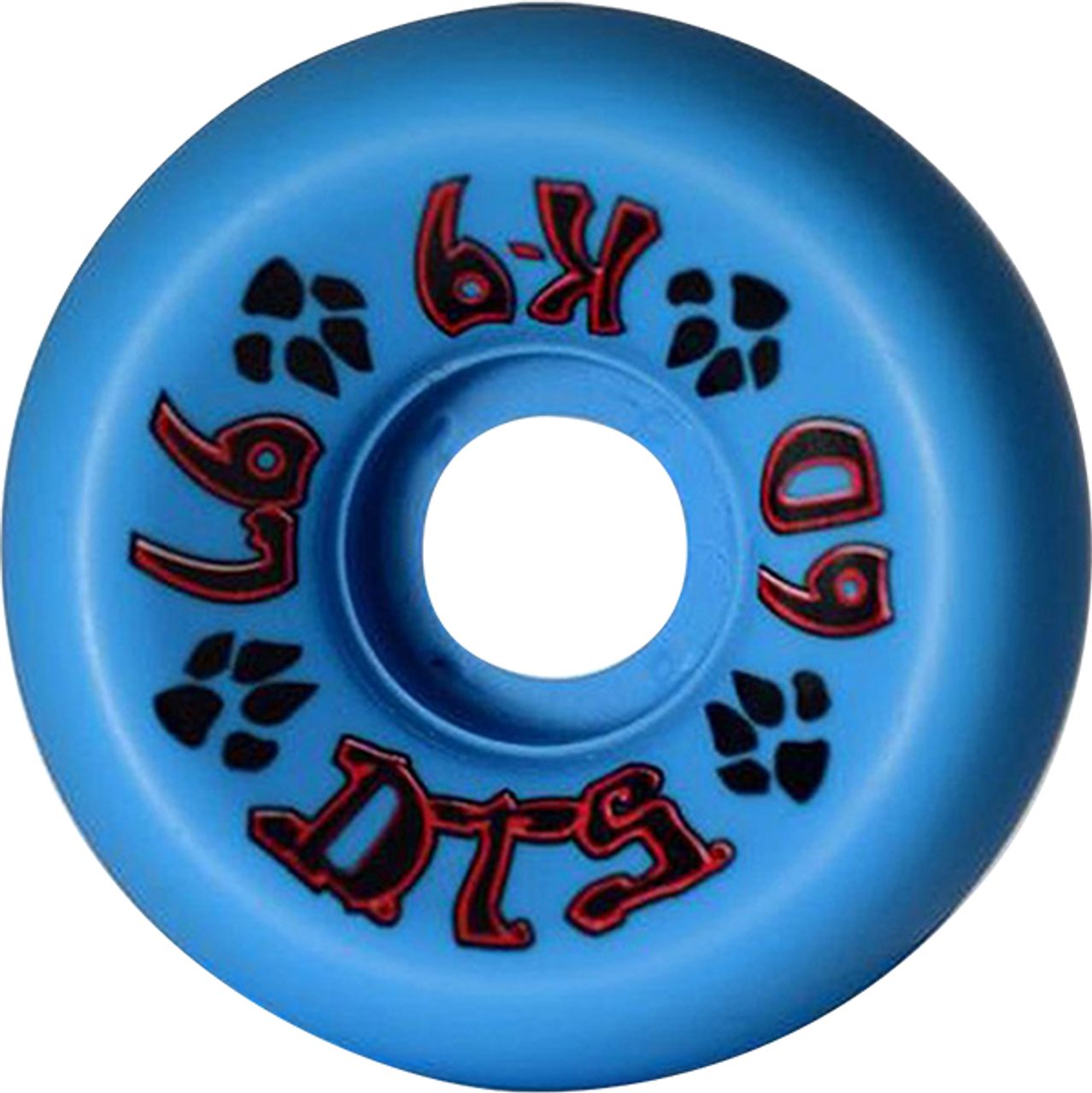 DOGTOWN K-9 60mm 97a NEON BLUE WHEELS SET