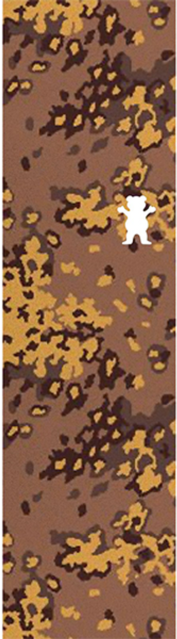 GRIZZLY 1-SHEET CAMO BEAR CUTOUT BRN/MUSTARD