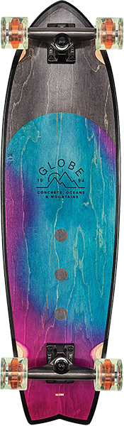 GLOBE CHROMANTIC SKATEBOARD COMPLETE 9.5x33 WASHED AQUA