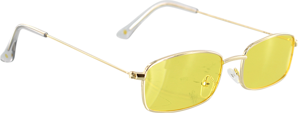 GLASSY RAE GOLD/YEL SUNGLASSES POLARIZED