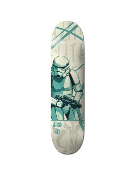 Element Star Wars Stormtrooper Skateboard Deck (with Box) White 8.25