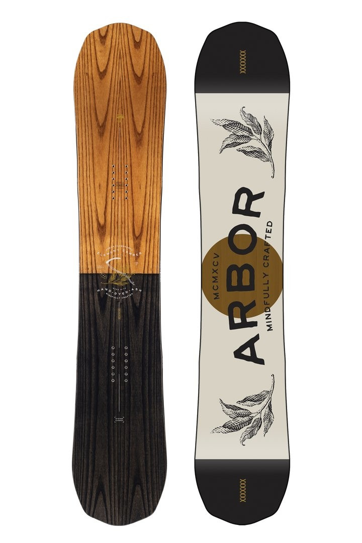 Arbor Element Camber Snowboard 2021 Woodgrain 160Mw