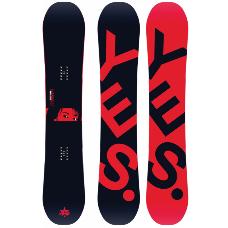 Yes Typo 2021 Demo Snowboard Black 156w