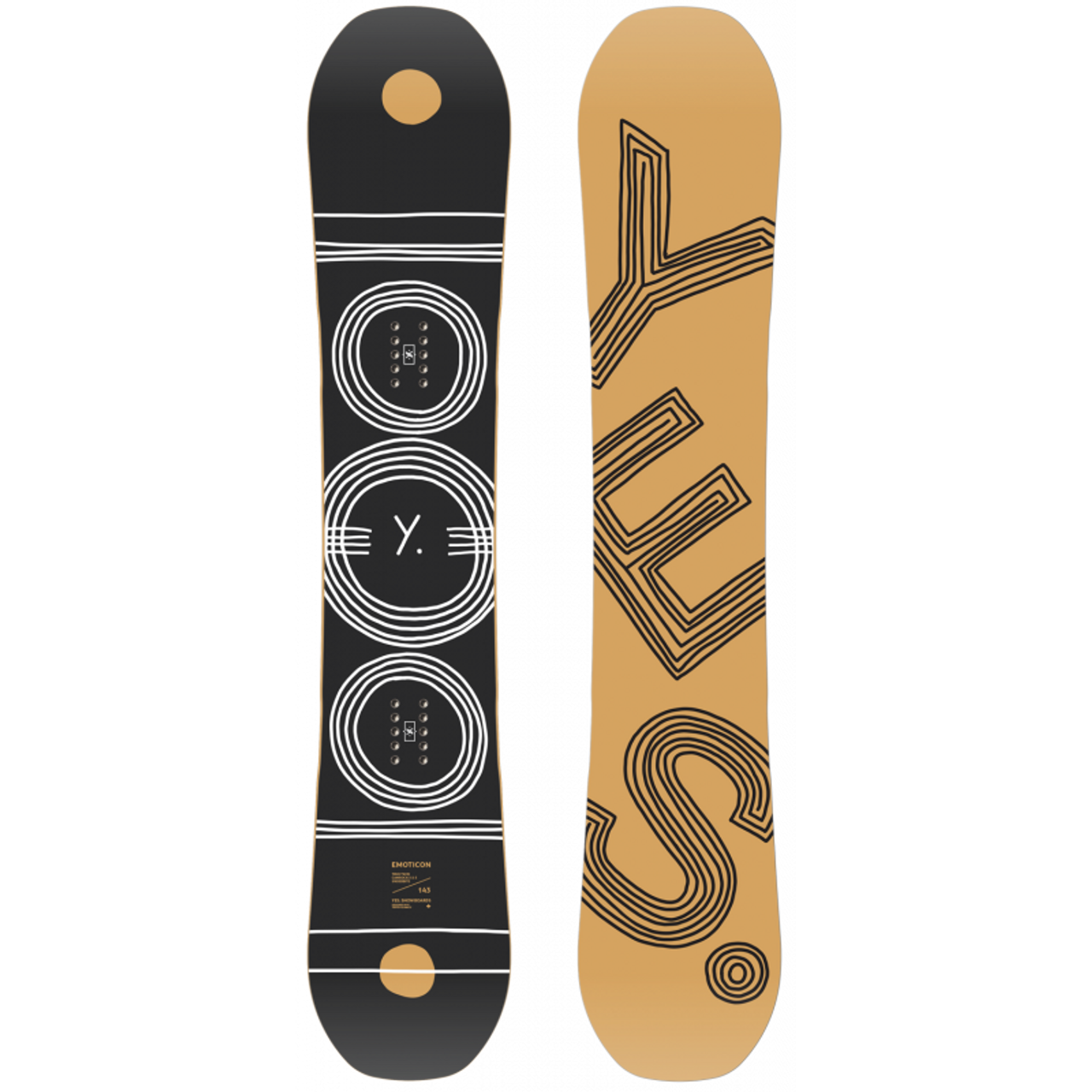 Yes Emoticon 2021 Demo Snowboard Black 146