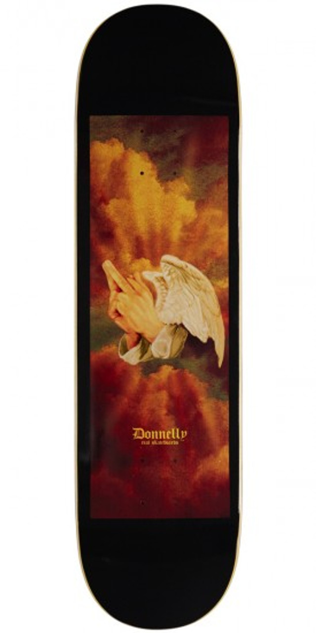 Real Donnelly Praying Fingers Skateboard Deck Black 8.25